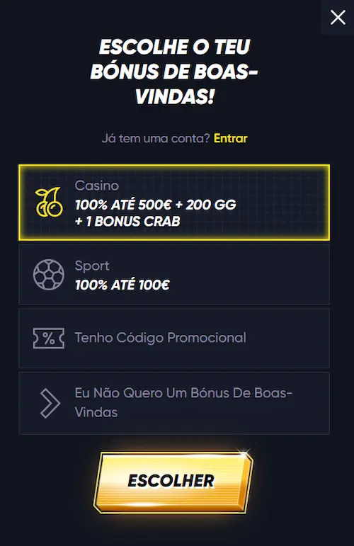 QuickWin Entrar reg